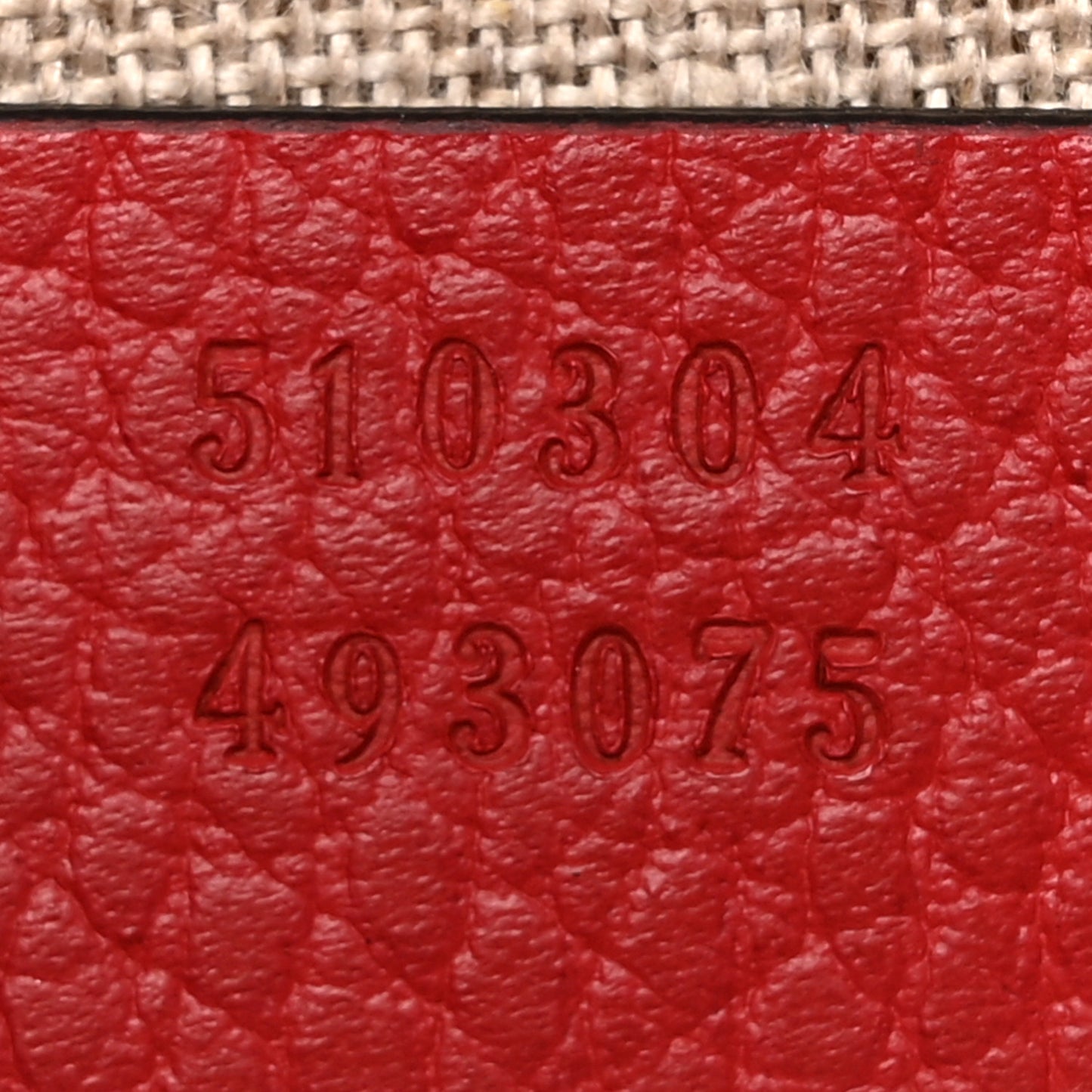 Dollar Calfskin Small Interlocking G Shoulder Bag Red