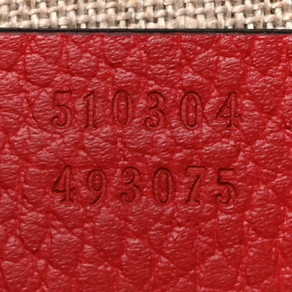 Gucci Dollar Calfskin Small Interlocking G Shoulder Bag Red 7 of 12