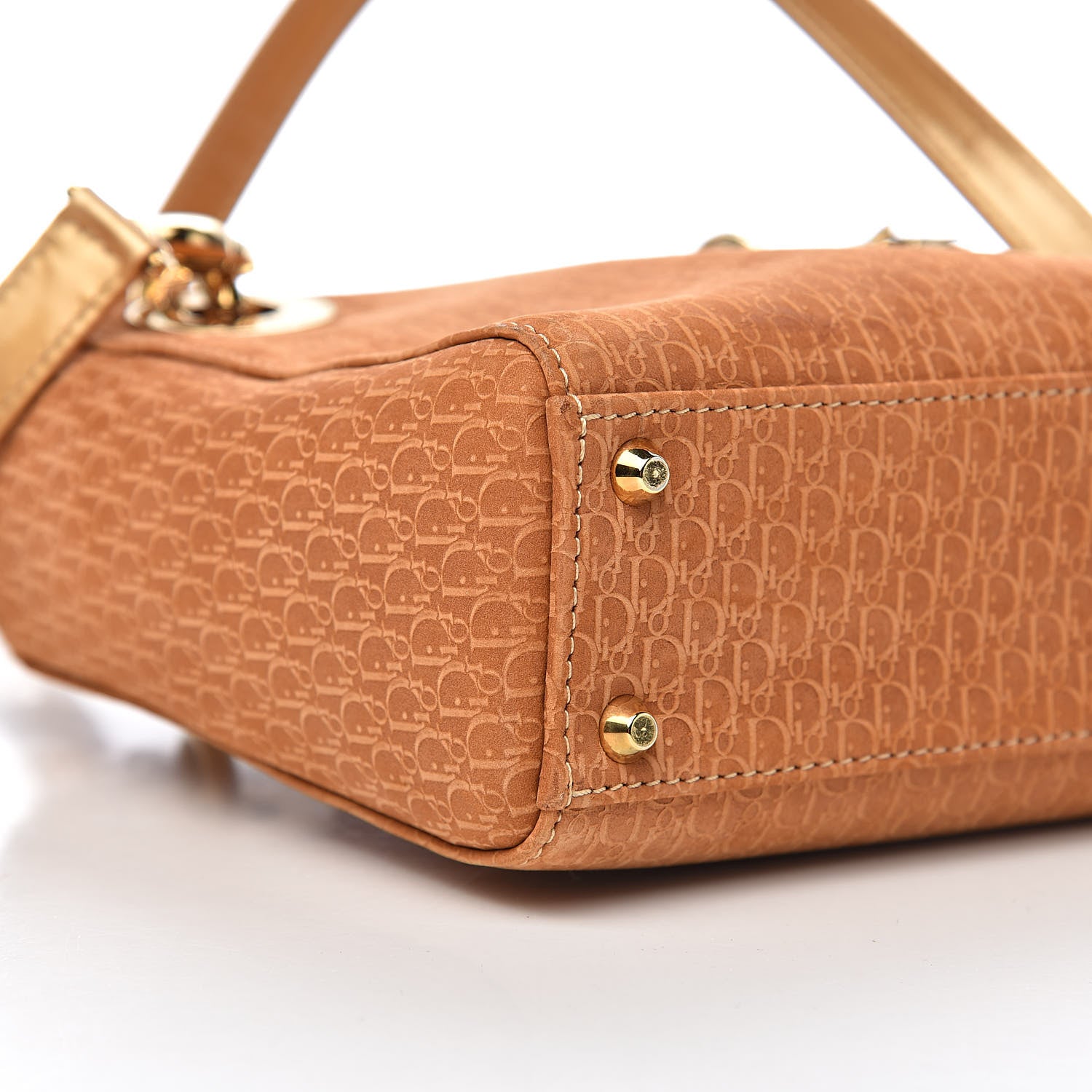 Christian Dior Nylon Diorissimo Mini Lady Dior Beige 9 of 11