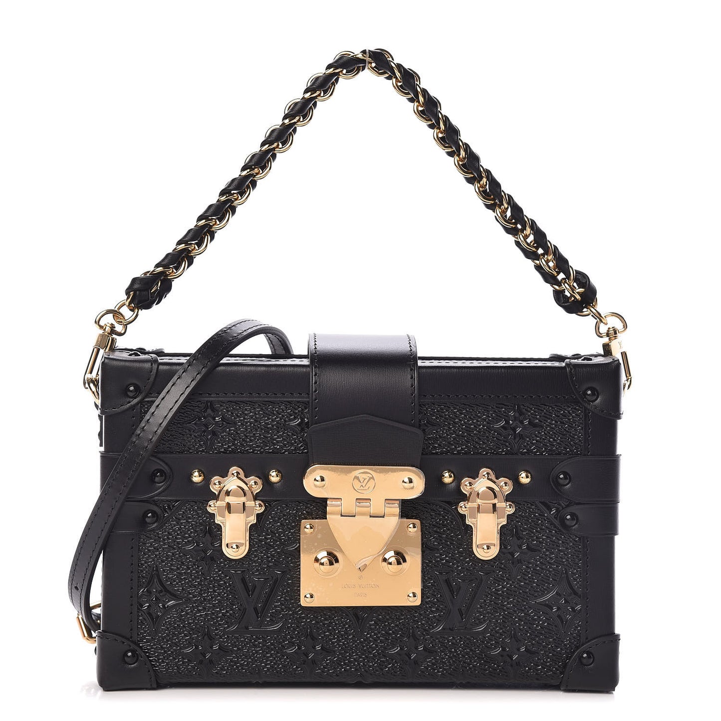Midnight Canvas Petite Malle Black