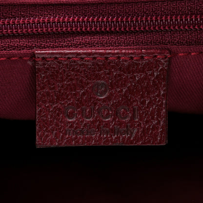 Gucci Monogram Classic Ring Hobo Burgundy 6 of 11