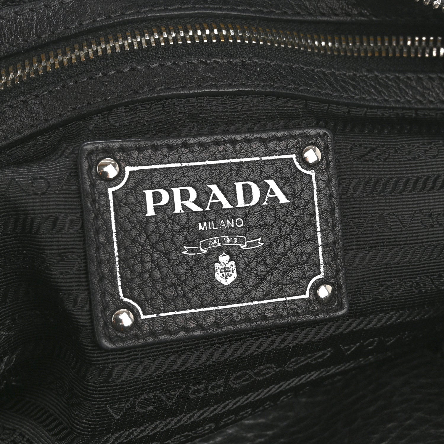 Prada Vitello Daino Shopping Tote Black 6 of 17