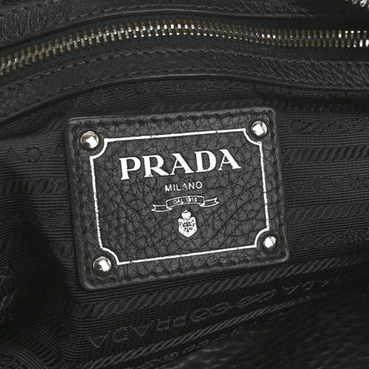 Prada Vitello Daino Shopping Tote Black 6 of 17