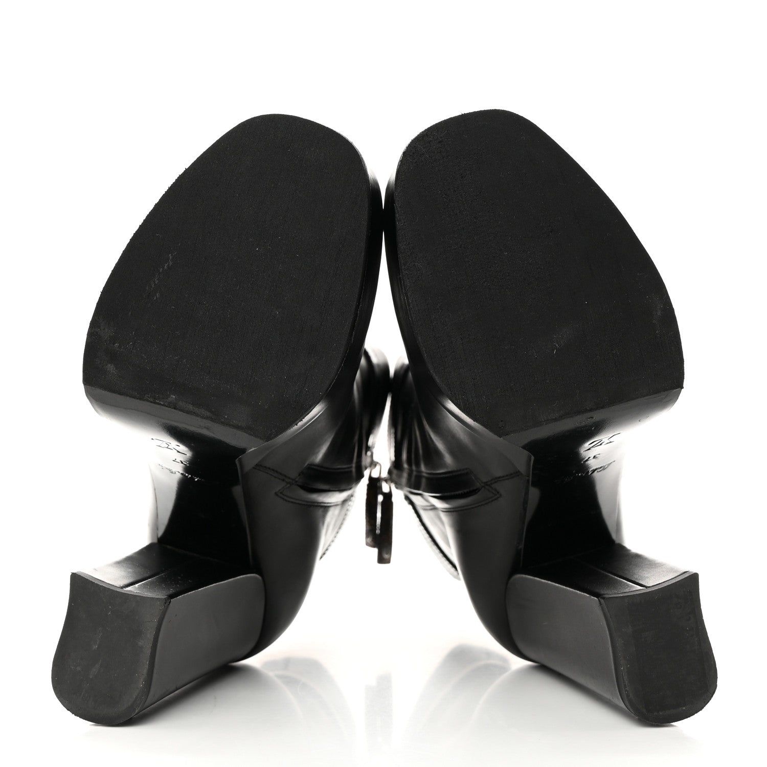 Louis Vuitton Calfskin Monogram Platform Ankle Boots 37 Black 5 of 9