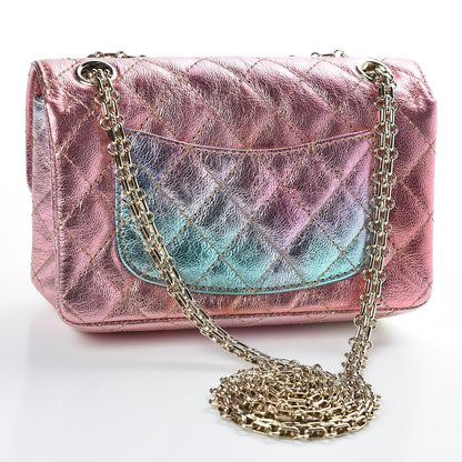 Chanel Metallic Goatskin Quilted Mini 2.55 Reissue Flap Multicolor 2 of 10