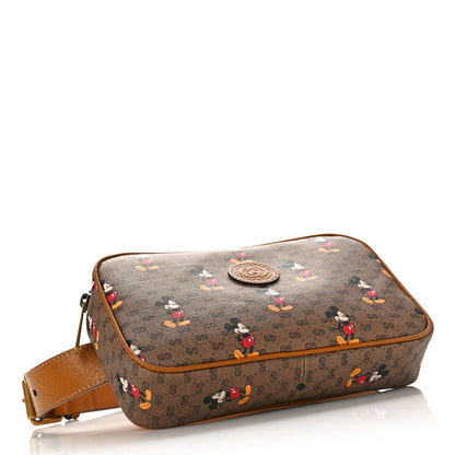Gucci X DISNEY Mini Vintage GG Supreme Monogram Mickey Mouse Small Belt Bag 80 32 Beige Vintage Sun Oil 4 of 9