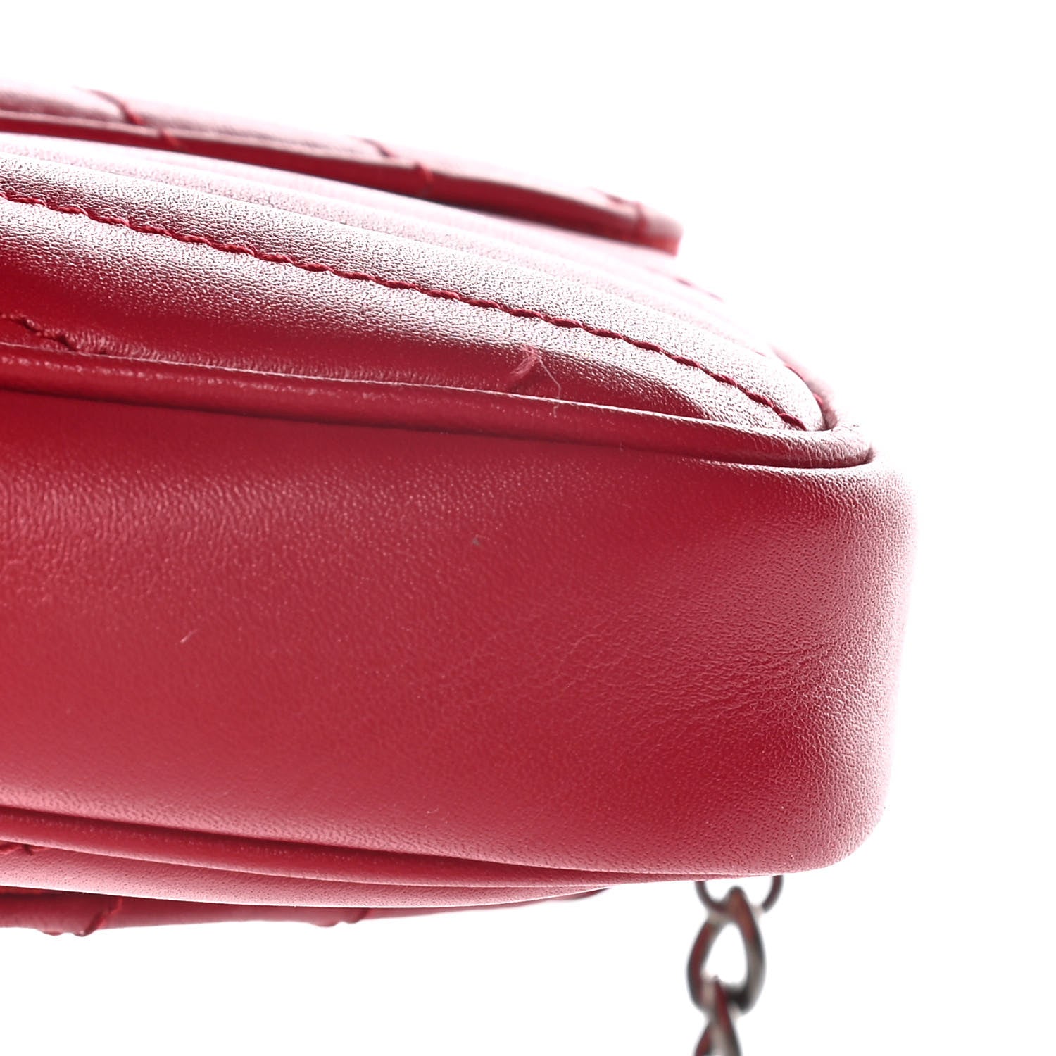 Louis Vuitton Calfskin New Wave Chain Pochette Scarlet 16 of 16