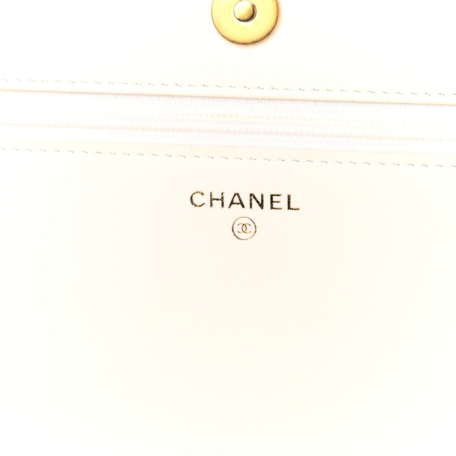 Chanel Caviar Quilted Boy Wallet On Chain WOC White 6 of 12