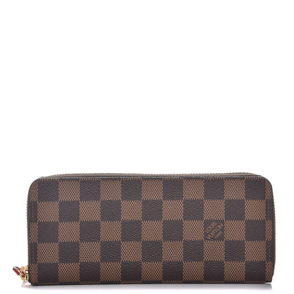 Louis Vuitton Damier Ebene Clemence Wallet Cherry 1 of 7