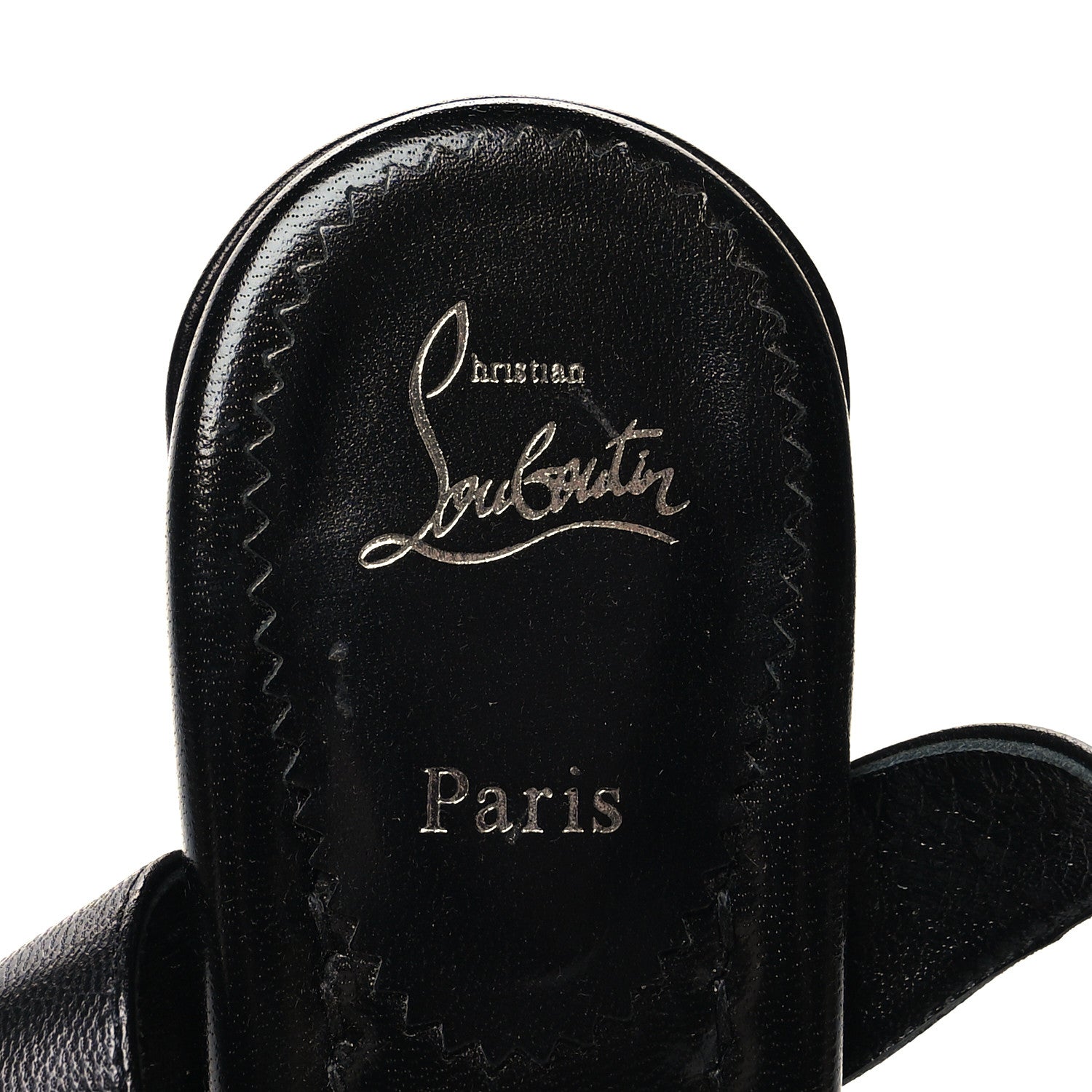 Christian Louboutin Nappa Braided Brio 85 Block Heel Sandals 38.5 Black 7 of 8