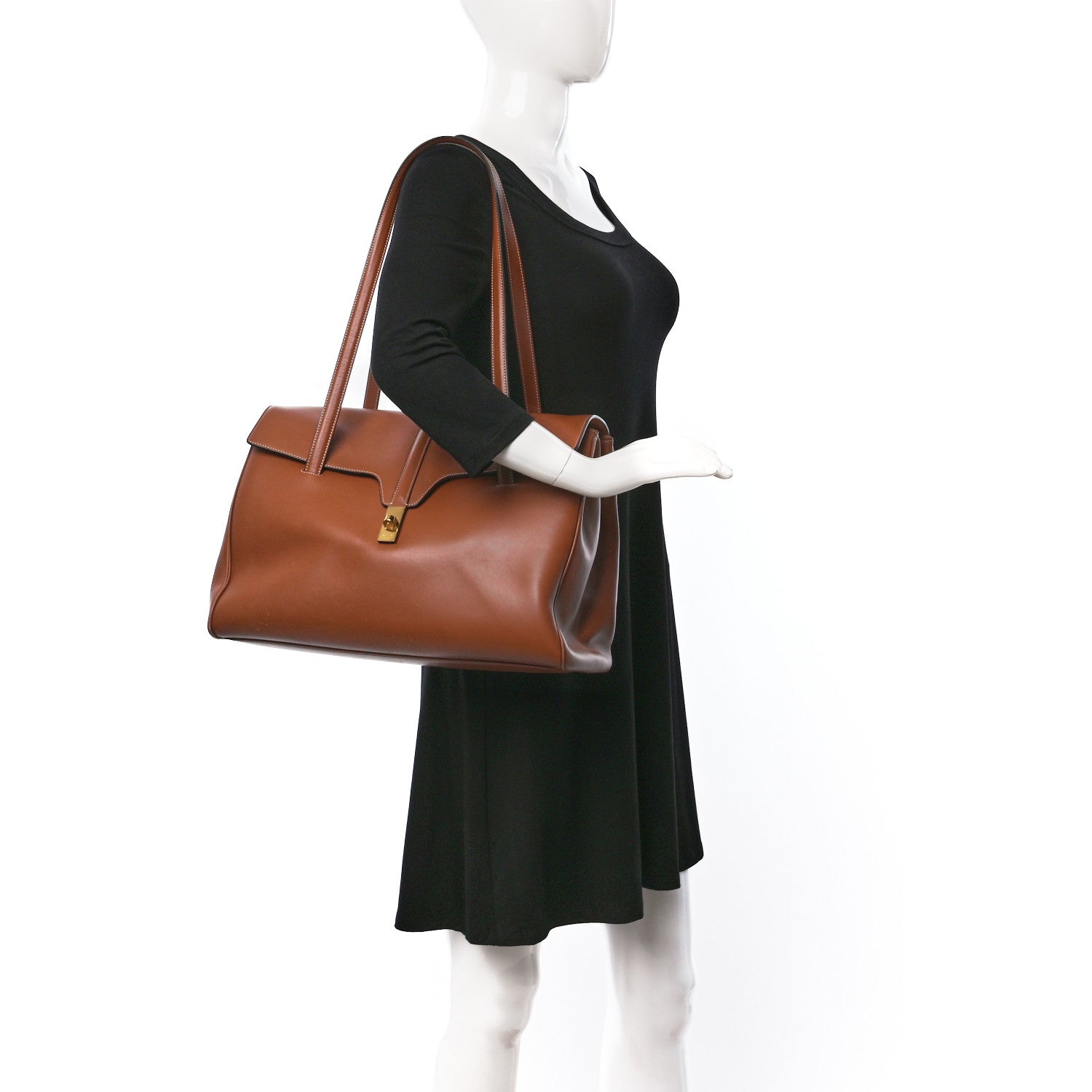 Celine Calfskin Large Soft 16 Bag Tan 2 of 13