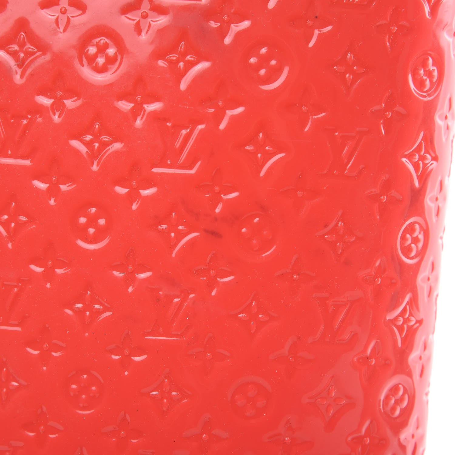 Louis Vuitton Rubber Embossed Monogram Splash Rain Boots 36 Coral 12 of 12