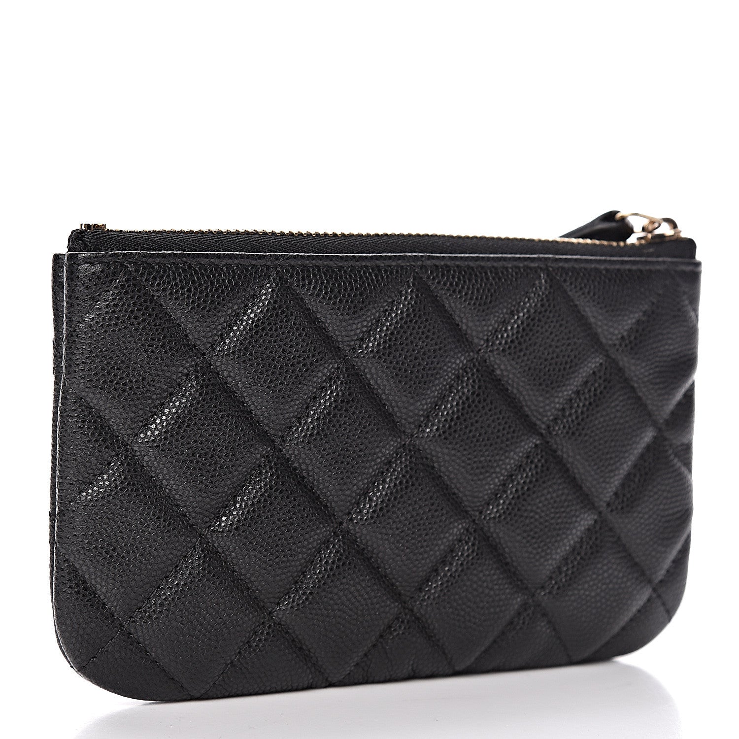 Chanel Caviar Quilted Small Cosmetic Case Black 3 of 8