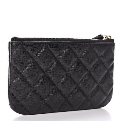 Chanel Caviar Quilted Small Cosmetic Case Black 3 of 8