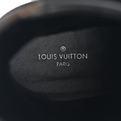 Louis Vuitton Suede Calfskin Monogram Laureate Platform Desert Boots 39 Black 6 of 11