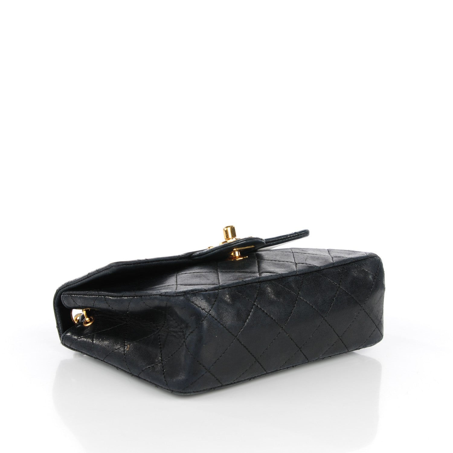 Chanel Lambskin Quilted Mini Square Flap Black 6 of 11