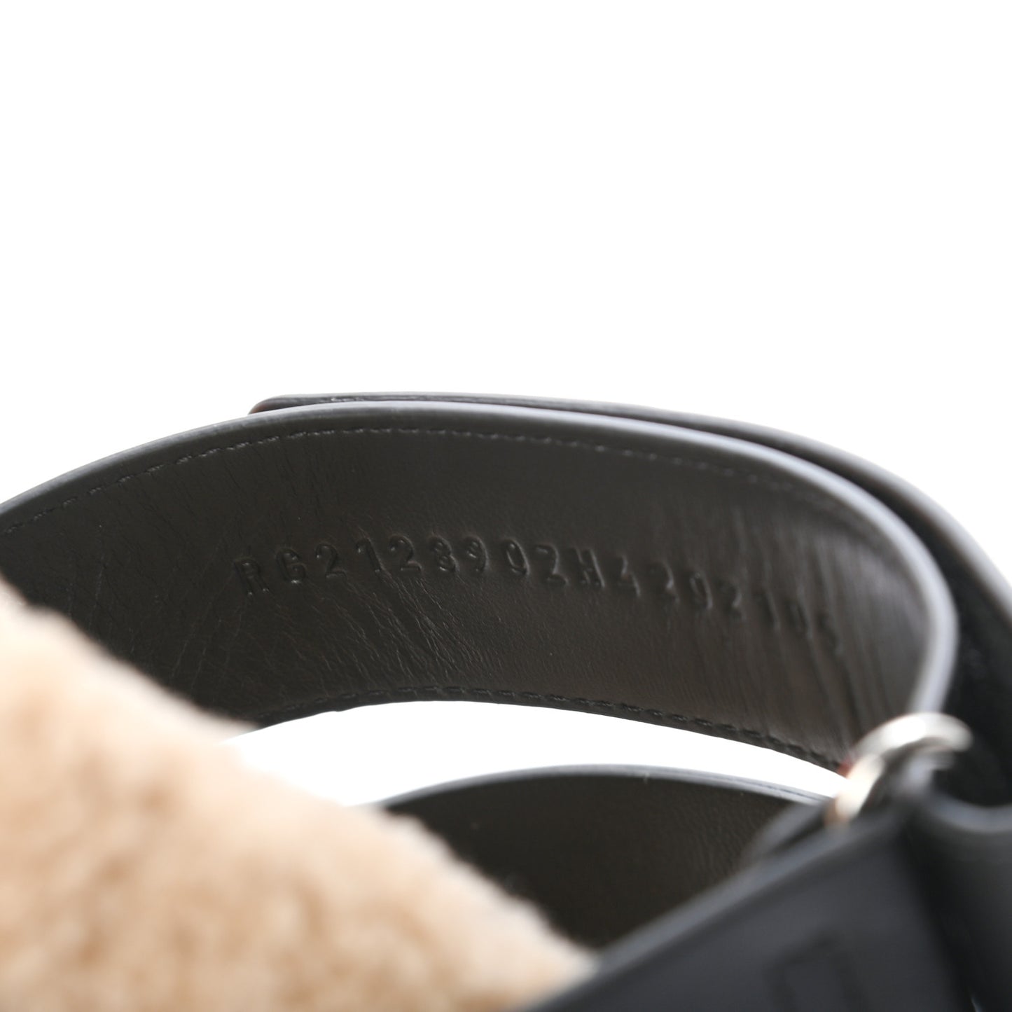 Veau Indios Woolskin Mens Chypre Sandals 42 Black Ecru