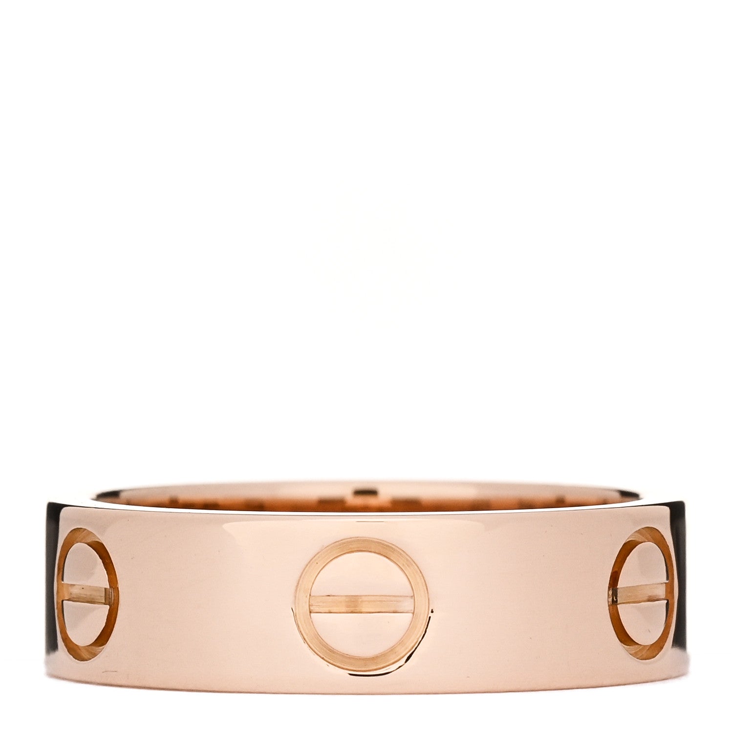 Cartier 18K Pink Gold 5.5mm LOVE Ring 53 6.5 1 of 5