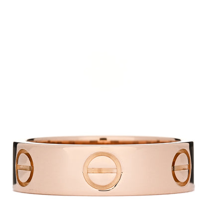 Cartier 18K Pink Gold 5.5mm LOVE Ring 53 6.5 1 of 5