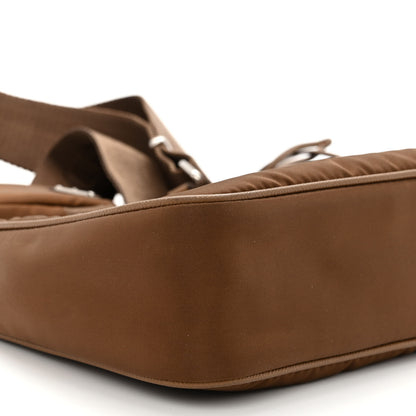 Prada Tessuto Nylon Saffiano Re-Edition 2005 Shoulder Bag Cacao 8 of 11