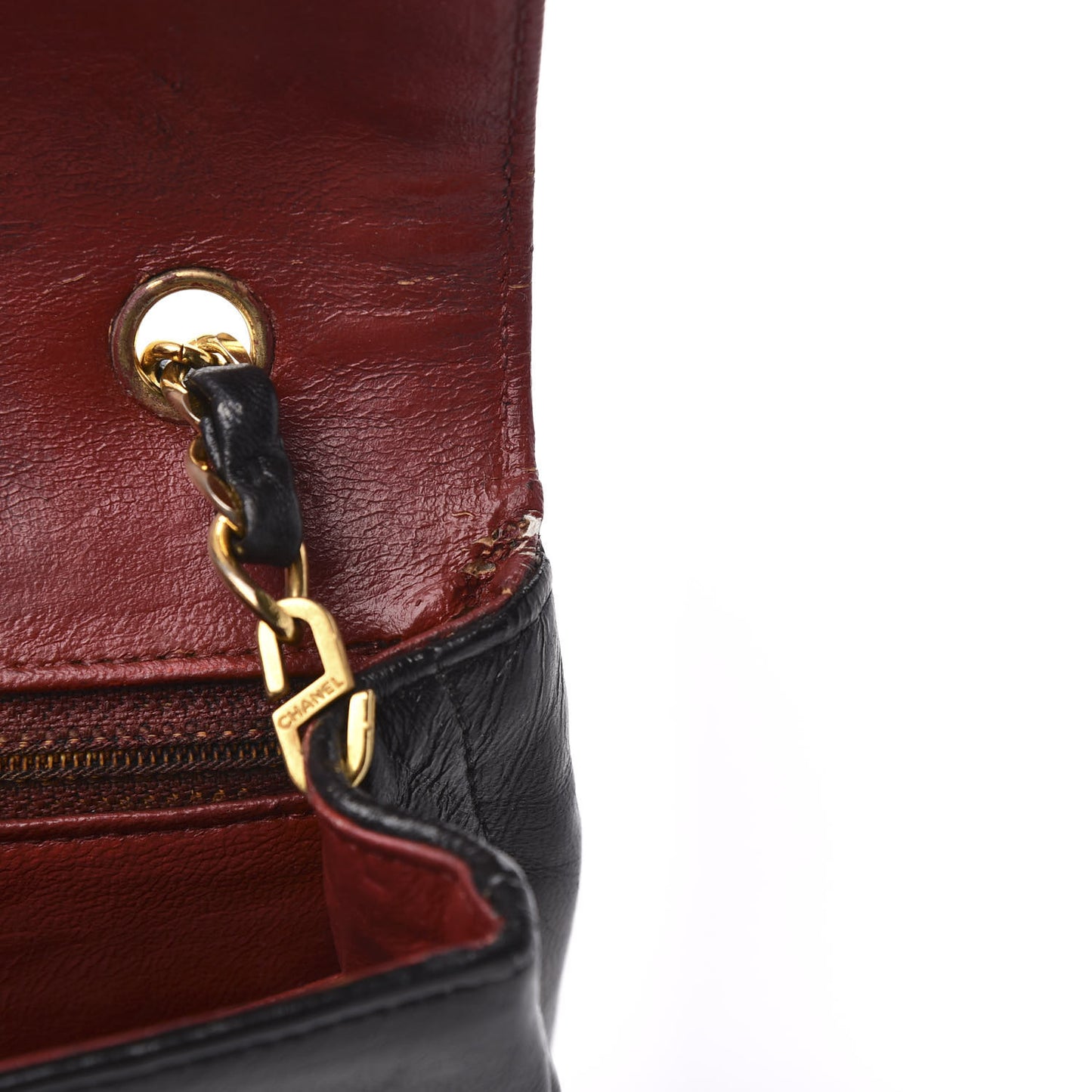 Lambskin Quilted Mini Flap Black