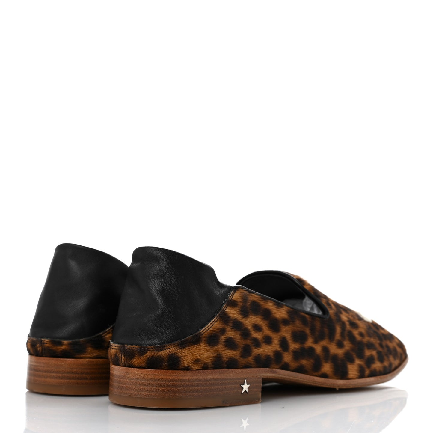 Mens Leopard Pony Fabric Sloane Loafers 43