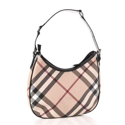 Burberry Nova Check Small Barton Hobo Black 3 of 10
