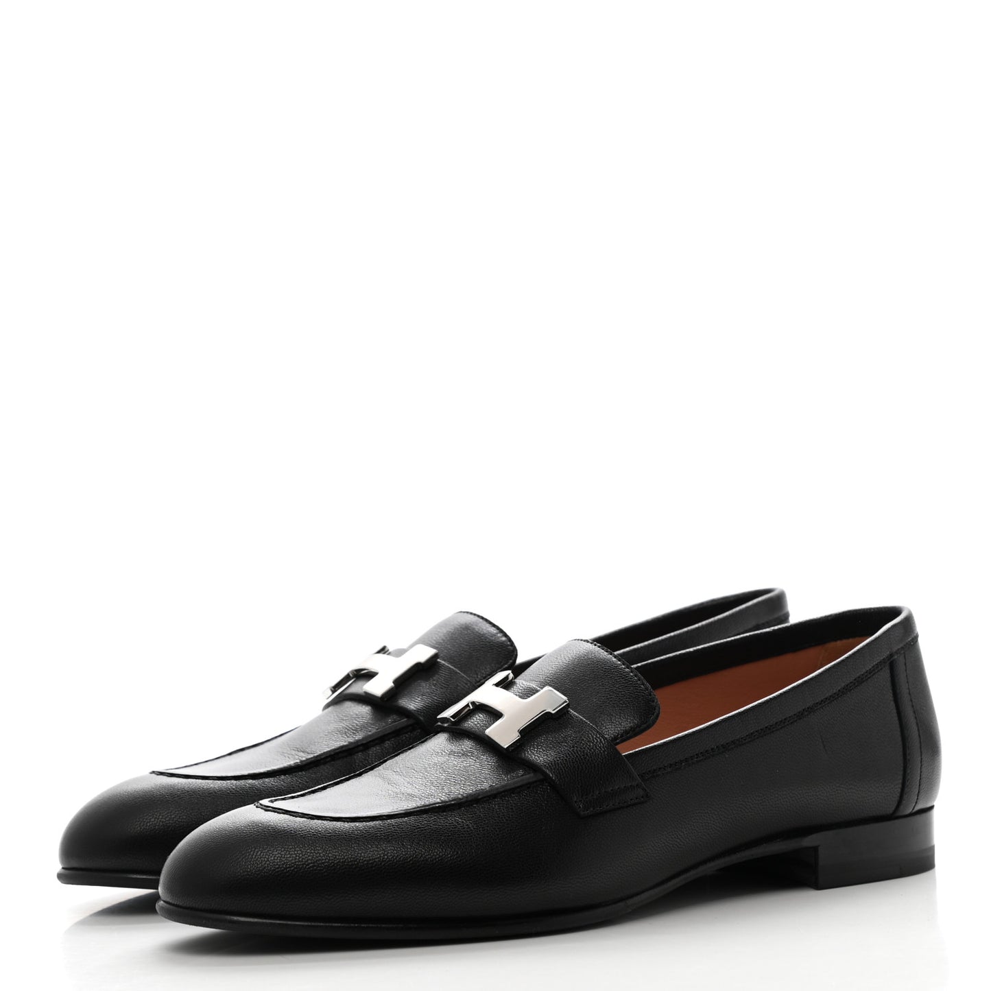 Goatskin Womens Paris Loafers 36.5 Black