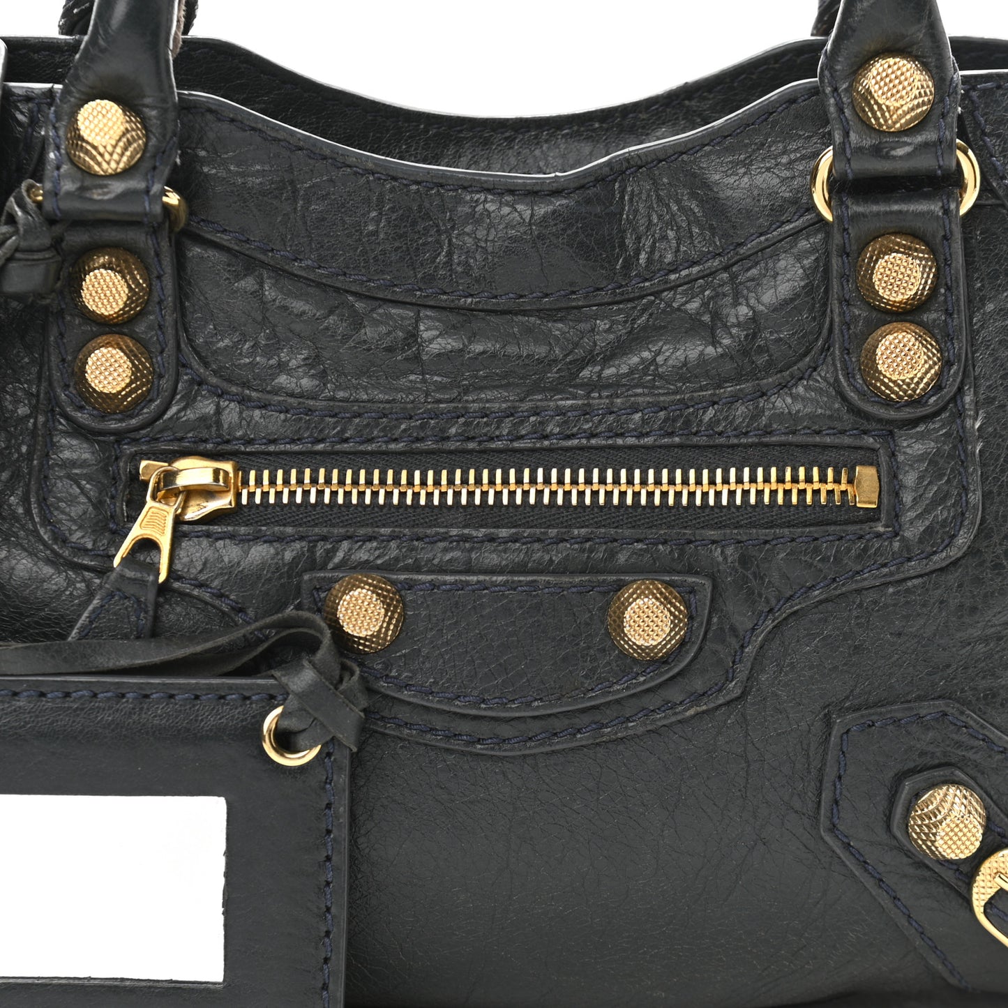 Agneau Giant 12 Gold Hardware Mini City Anthracite