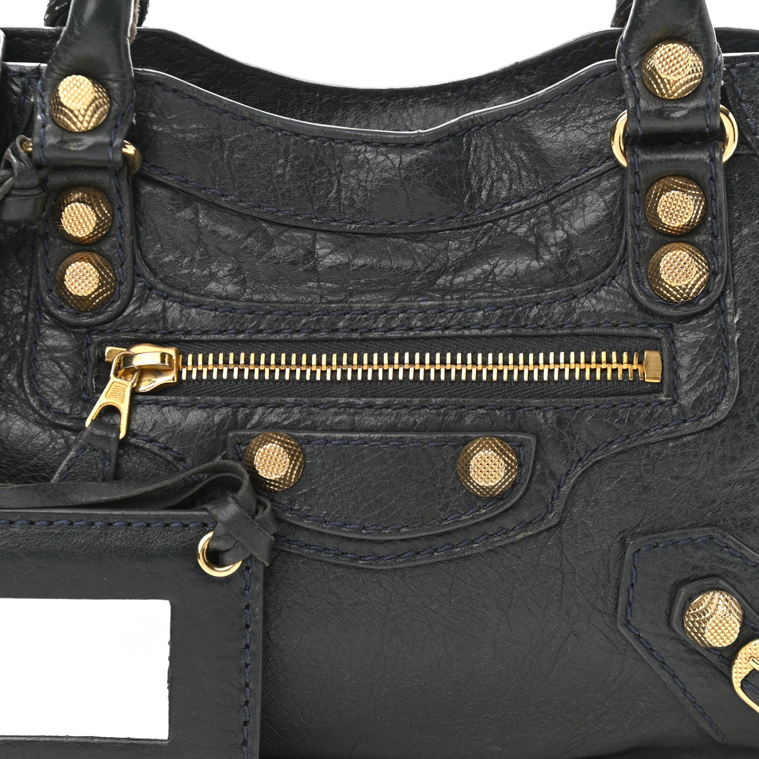 Balenciaga Agneau Giant 12 Gold Hardware Mini City Anthracite 8 of 10