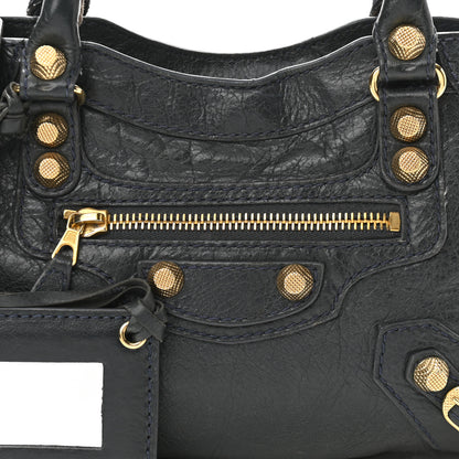 Balenciaga Agneau Giant 12 Gold Hardware Mini City Anthracite 8 of 10