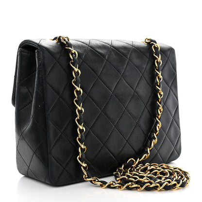 Chanel Lambskin Quilted Mini Square Flap Black 3 of 13
