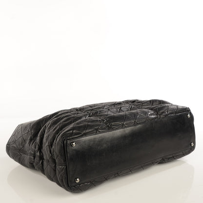 Chanel Lambskin Quilted East West Sharpei Tote Black 4 of 7
