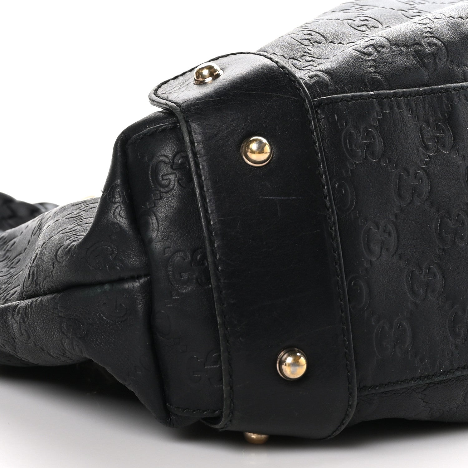 Gucci Guccissima Small Pelham Shoulder Bag Black 8 of 9