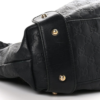 Gucci Guccissima Small Pelham Shoulder Bag Black 8 of 9