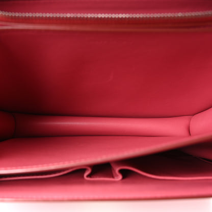Celine Box Calfskin Medium Classic Box Flap Bag Raspberry 4 of 9