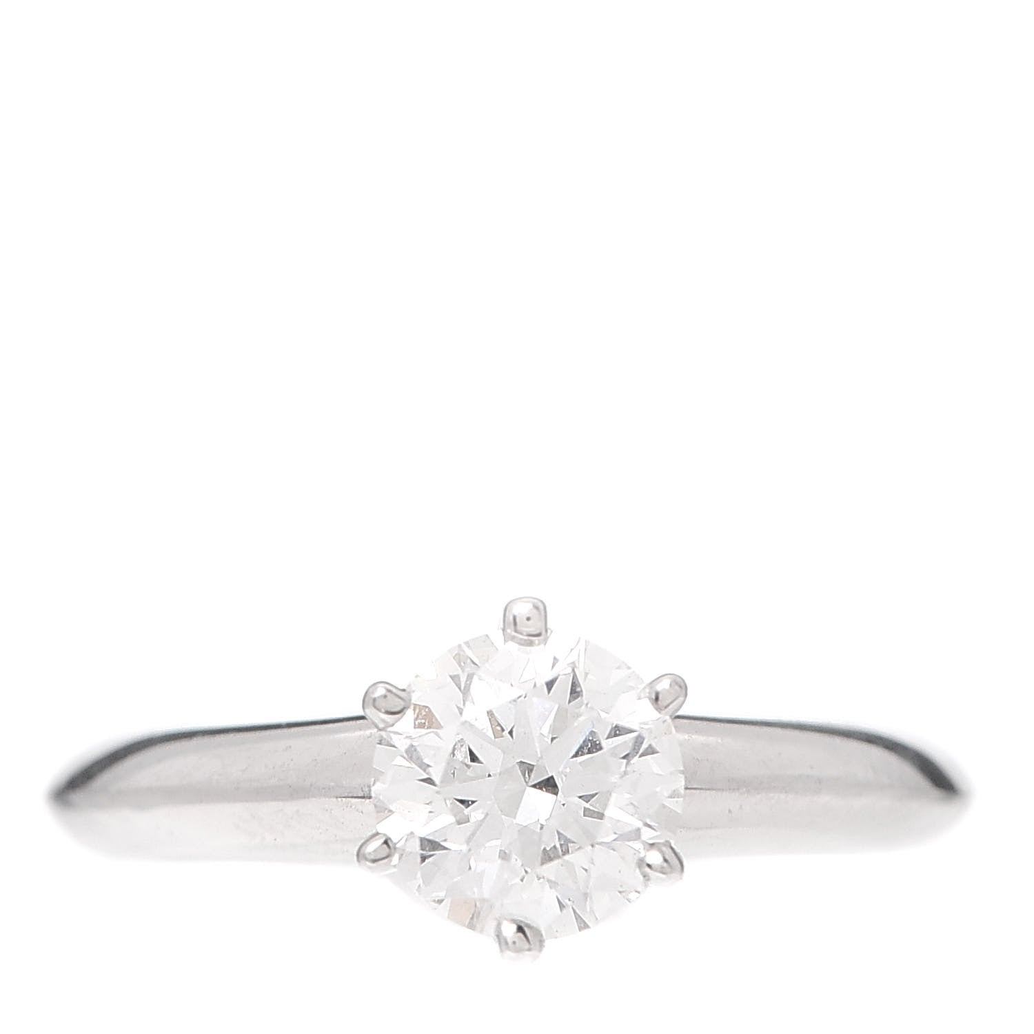Tiffany Platinum Diamond .83ct Solitaire Engagement Ring 45 3.5 1 of 6