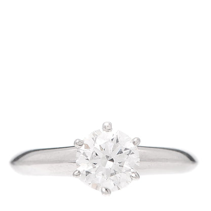 Tiffany Platinum Diamond .83ct Solitaire Engagement Ring 45 3.5 1 of 6