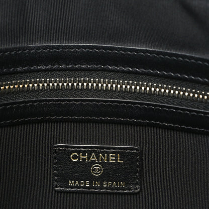 Chanel Caviar Quilted Large Boy Cosmetic Case Black Black 6 of 8
