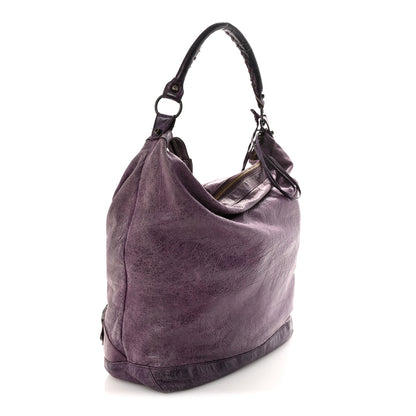 Balenciaga Agneau Classic Hardware Day Hobo Raisin 4 of 11