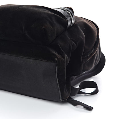 Saint Laurent Velvet City Backpack Black 12 of 13