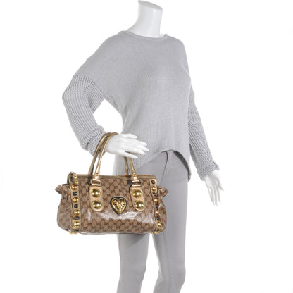 Gucci Crystal Monogram Babouska Tote 2 of 7