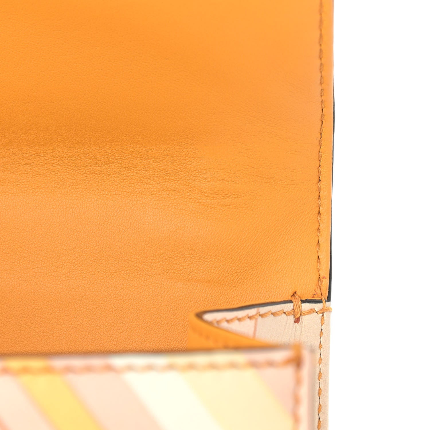 Valentino Garavani Vitello Native Couture 1975 Medium Glam Lock Rockstud Flap Mandarin Sorbet 10 of 11
