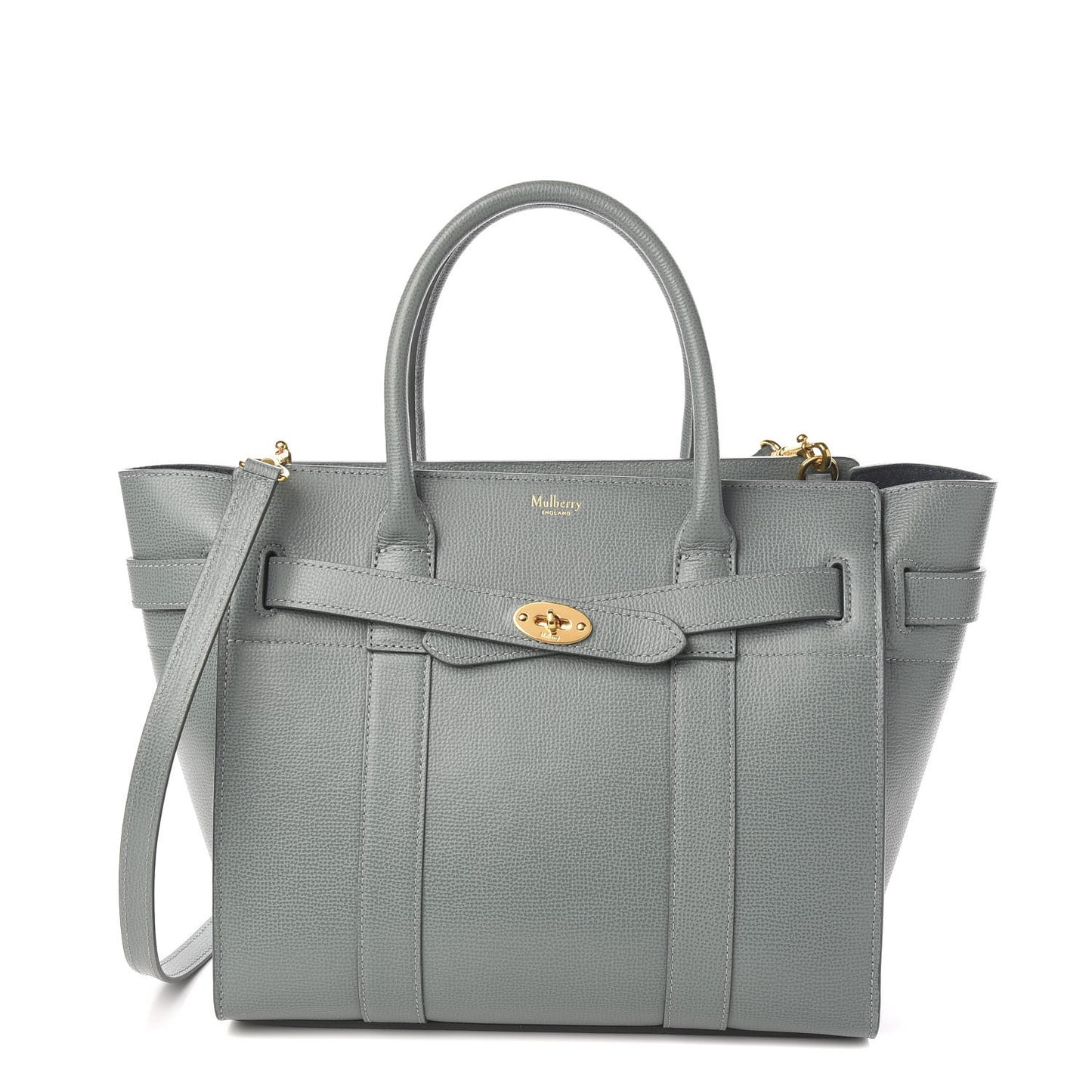 Small Classic Grain Small Bayswater Zip Tote Light Green