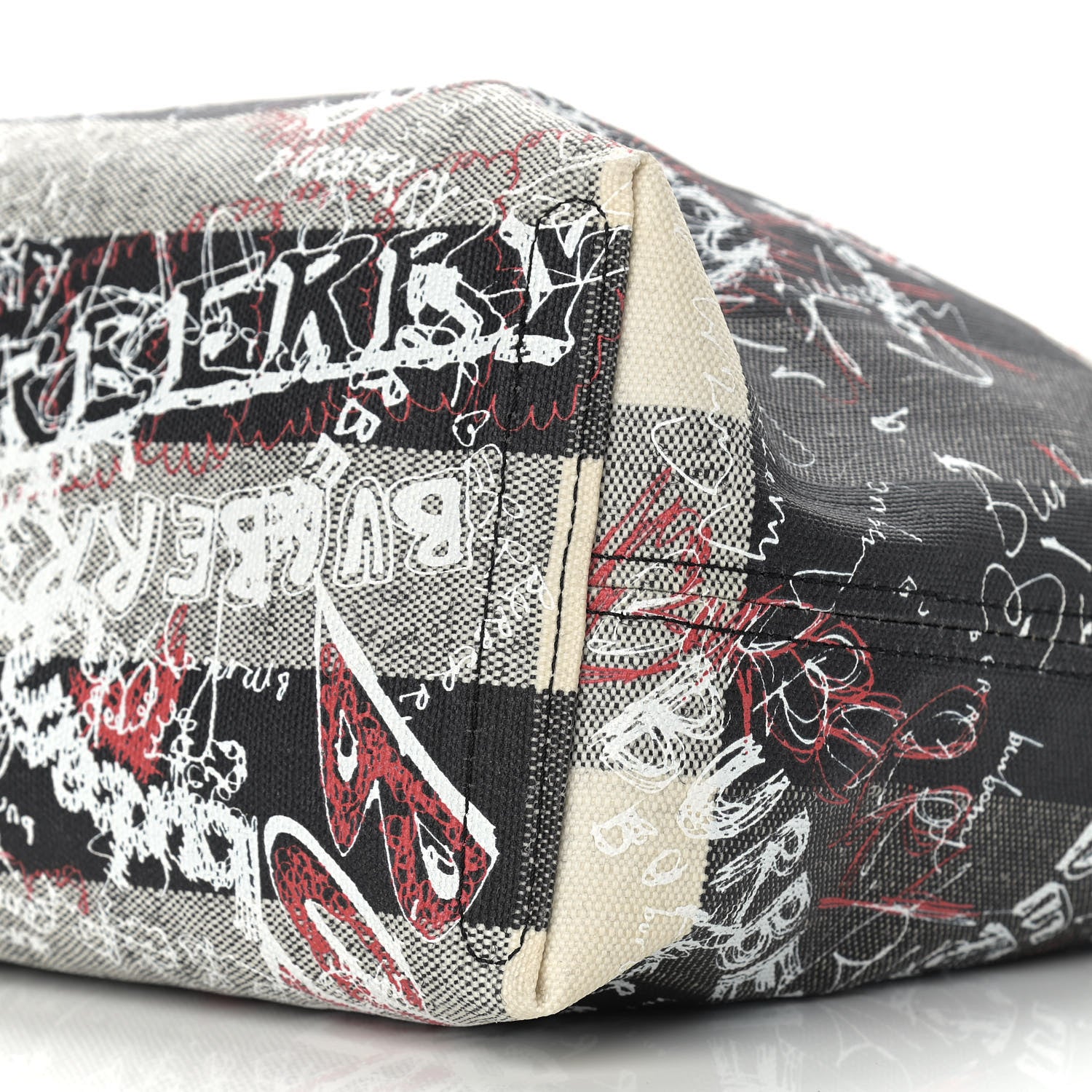 Burberry Coated Canvas Mega Check Sketchbook Medium Reversible Doodle Tote Black 14 of 18