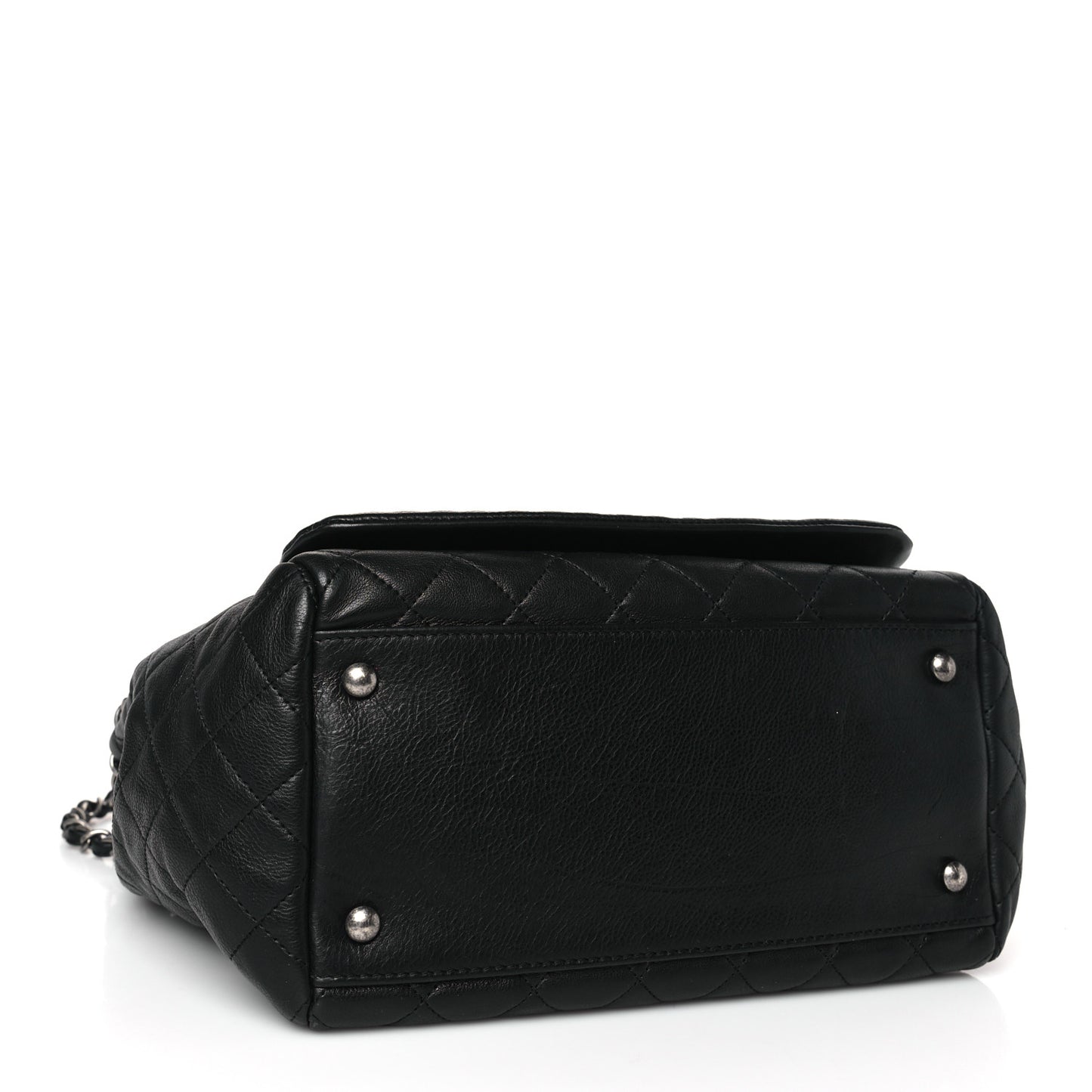 Calfskin Quilted Istanbul Accordion Flap Black
