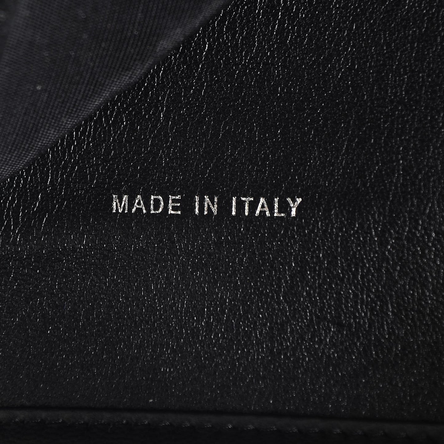 Lambskin Quilted Compact Boy Wallet Black