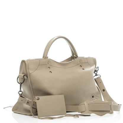 Balenciaga Veau Grana Perforated Blackout Hardware City Gris Cendre 3 of 11