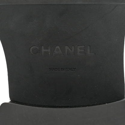 Chanel Calfskin CC Platform Loafers 38 Black 8 of 9