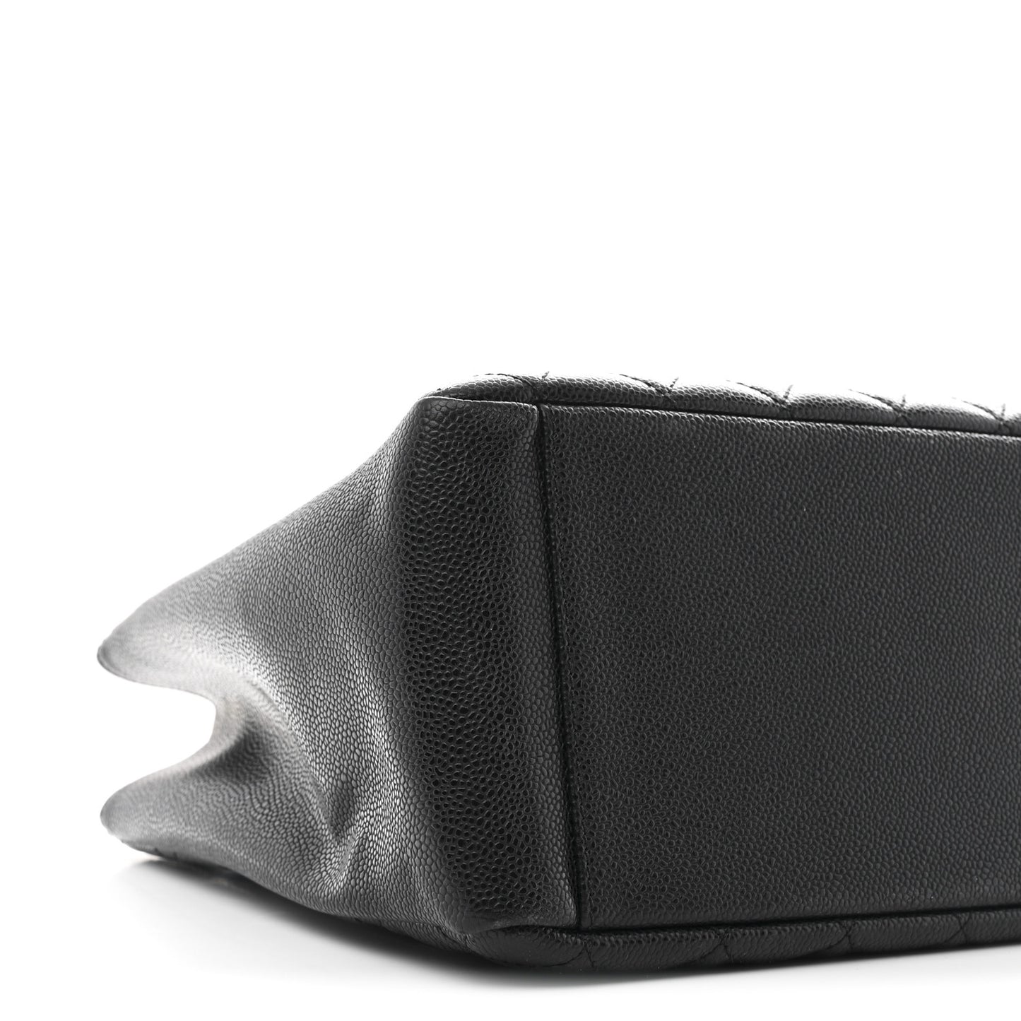 Caviar Quilted Grand Shopping Tote GST Black